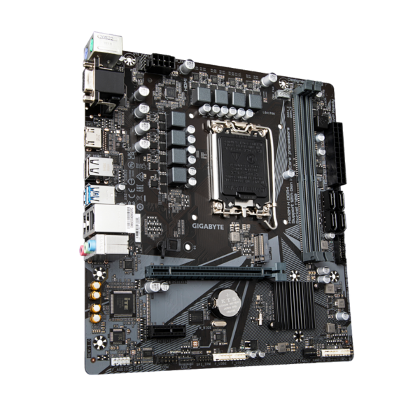 לוח אם אינטל Gigabyte H610M H DDR4 LGA1700 HDMI VGA – תמונה 2