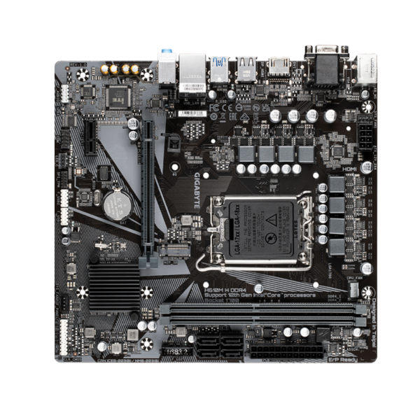 לוח אם אינטל Gigabyte H610M H DDR4 LGA1700 HDMI VGA – תמונה 3
