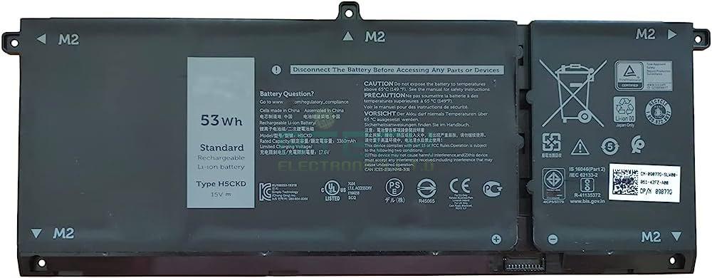 סוללה מקורית פנימית Dell Inspiron 15 550 H5CKD TXD03 9077G – תמונה 2