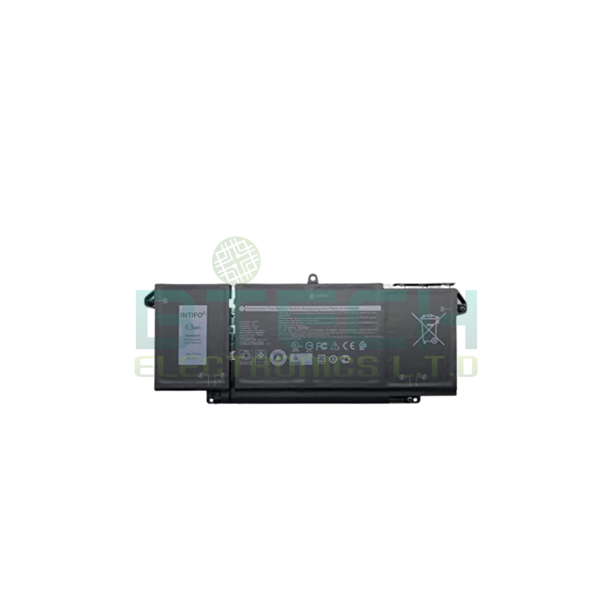 סוללה למחשב Dell Latitude 13 5320 14 7320 7420 7520 63Wh 15.2V
