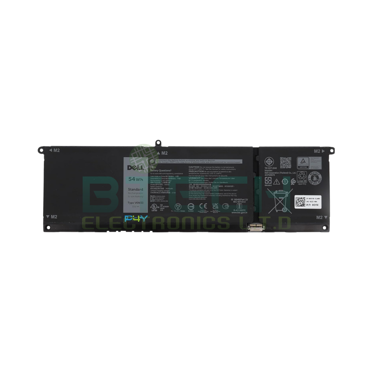 סוללה למחשב נייד Dell V6W33 0MVK11 VKYJX 54Wh 3420mAh 15V