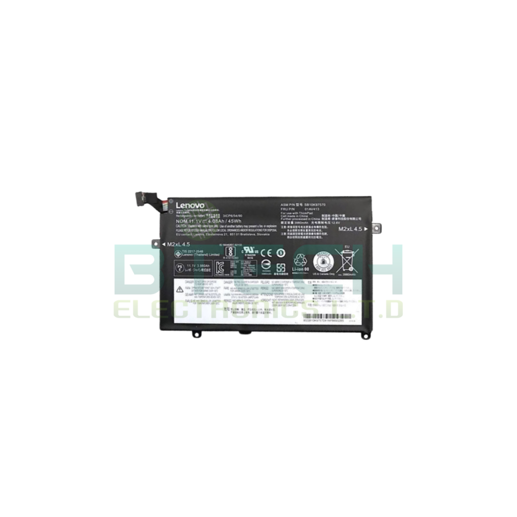 סוללה מקורית למחשב Lenovo ThinkPad E470 E470C E475 45Wh