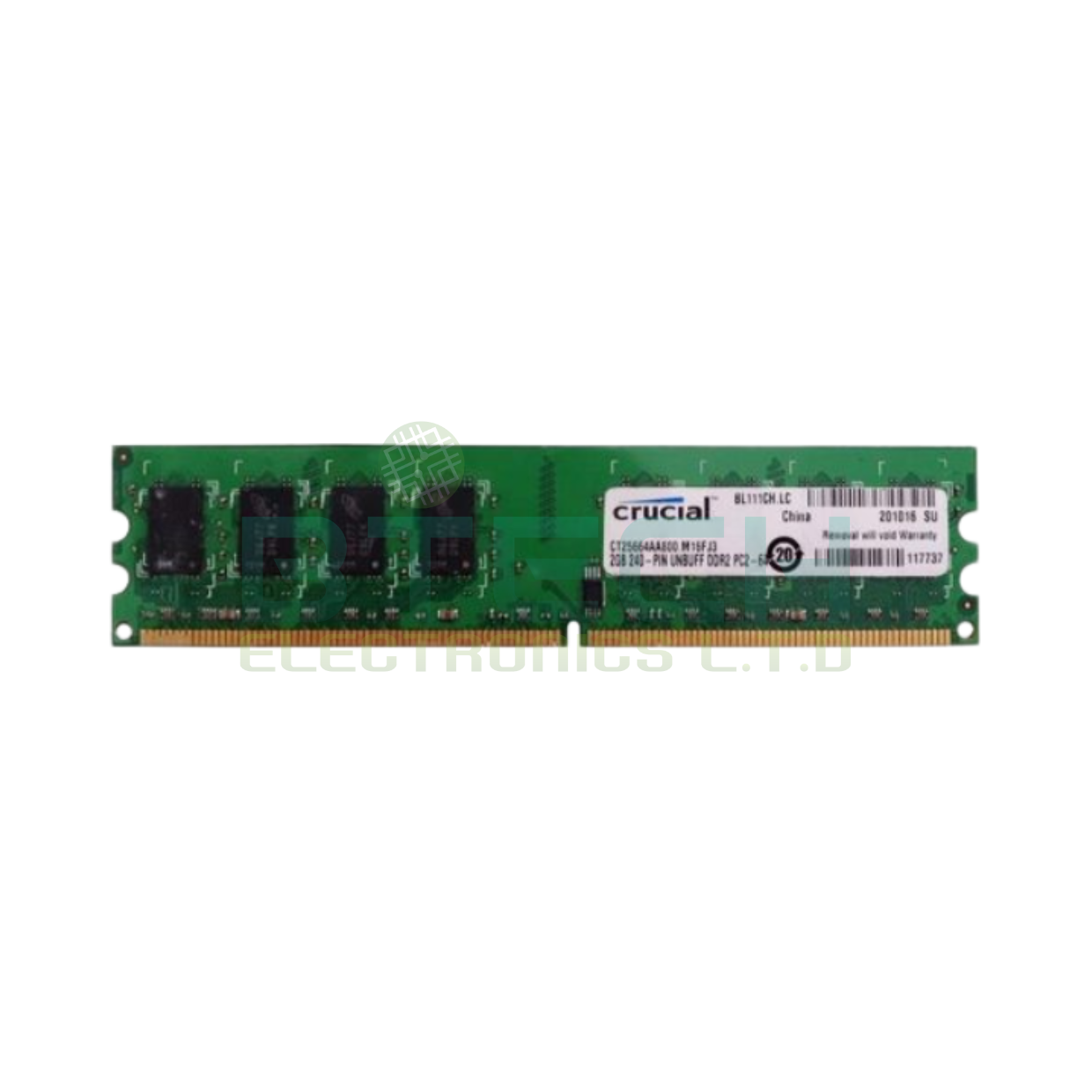 זיכרון למחשב נייח Crucial 2GB DDR2 800Mhz