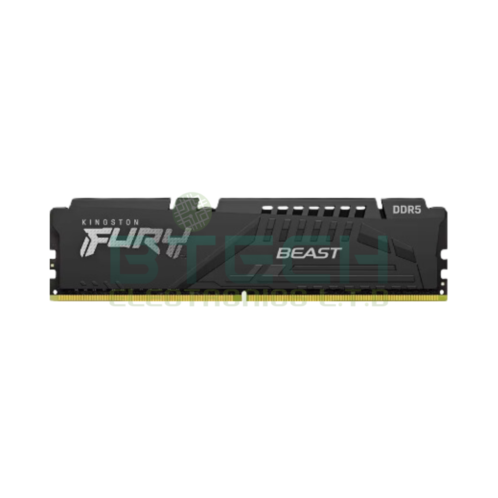 זכרון למחשב נייח Kingston Fury Beast 32GB DDR5 C40 5600Ghz 3Y