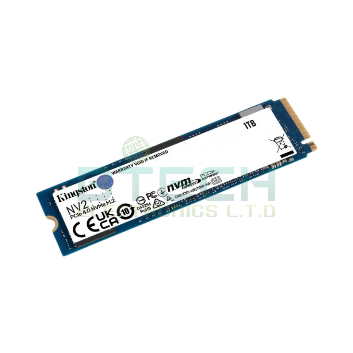 כונן Kingston NV2 PCIe 4.0 x4 NVMe M.2 2280 1TB SSD – תמונה 2