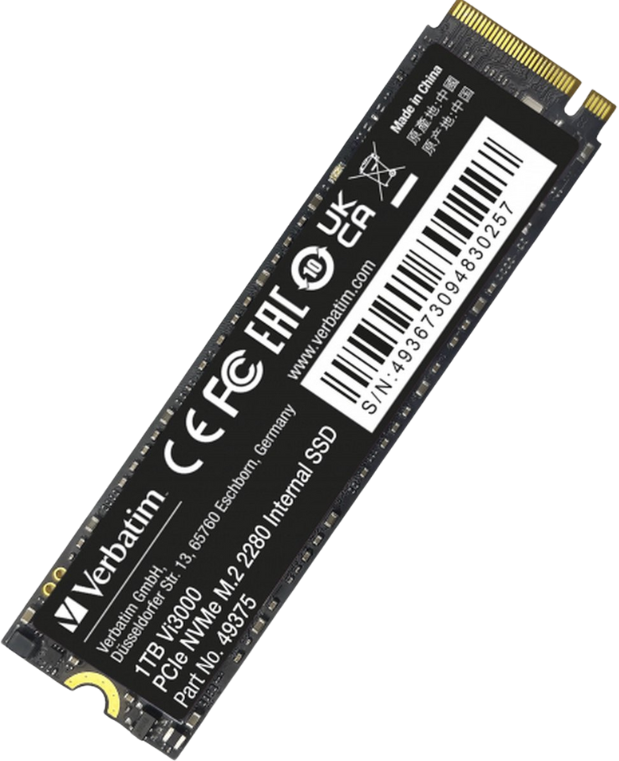 דיסק פנימי VERBATIM Vi3000 1TB NVME 3,100/2,200MB SSD 3Yr – תמונה 2