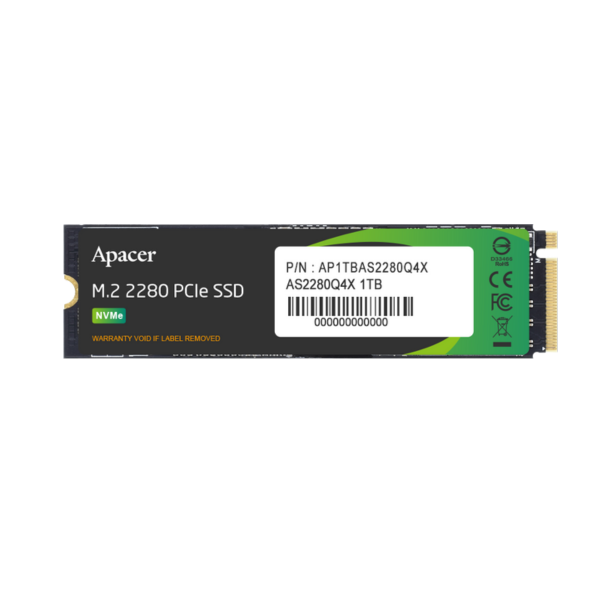 דיסק פנימי Apacer AS2280Q4X 1TB NVME 5000/4400MB SSD 3Yr – תמונה 2