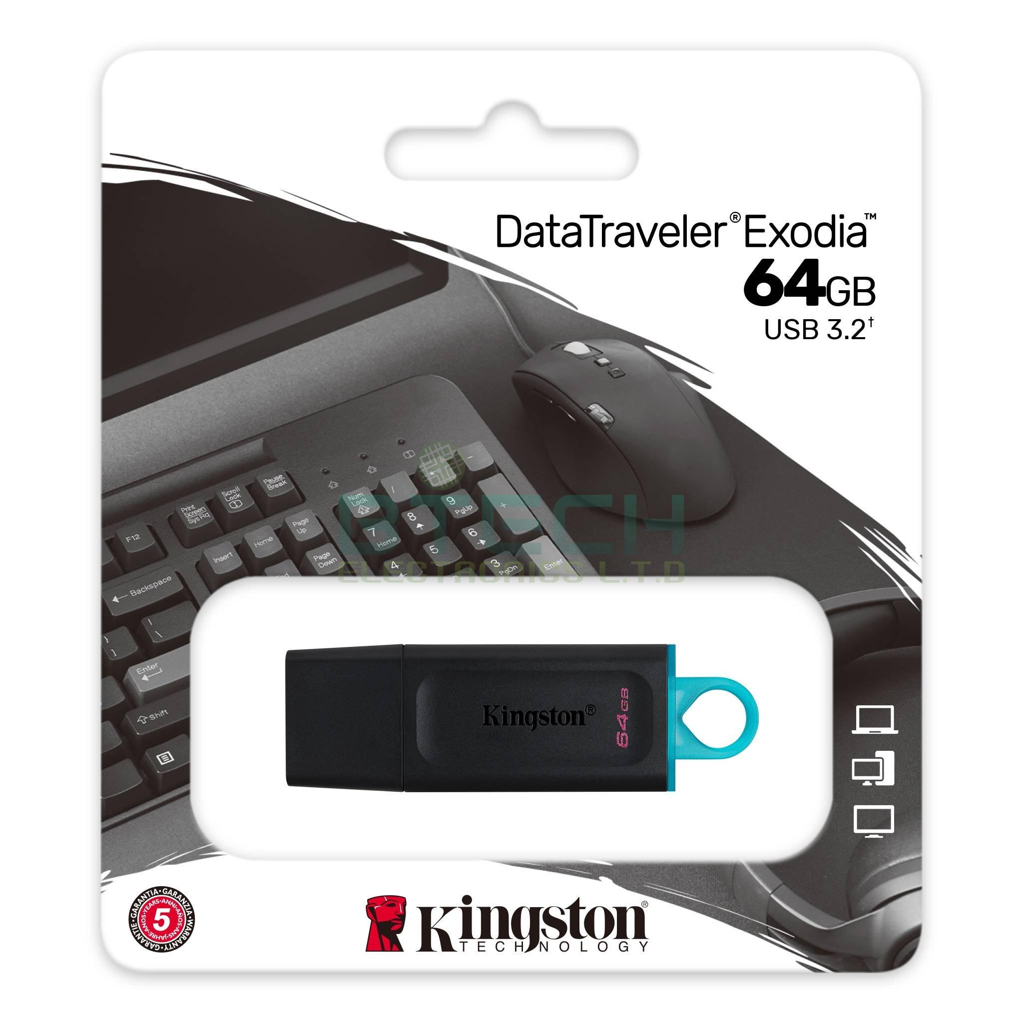 דיסק און קי Kingston DataTraveler Exodia 64GB USB3.2 – תמונה 2