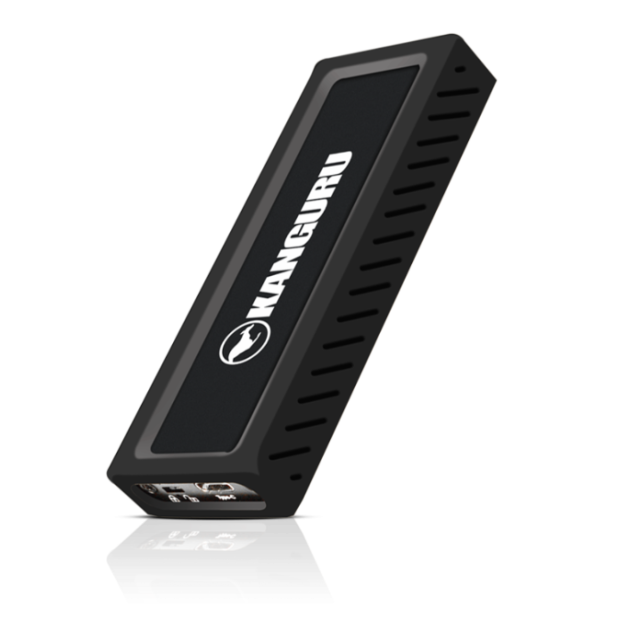 דיסק חיצוני מוצפן Kanguru UltraLock 2TB SSD USB-C Black – תמונה 2