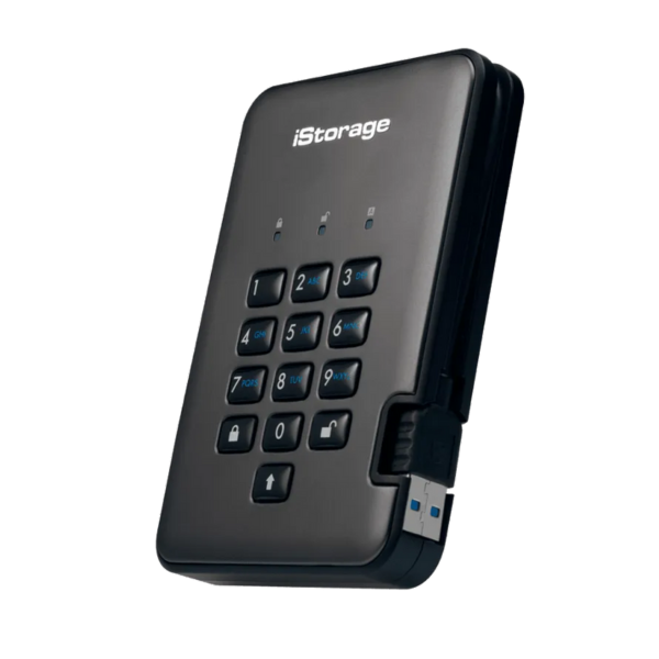 דיסק מוצפן נייד diskAshur Pro2 Classified HDD 1TB 3YL – תמונה 2