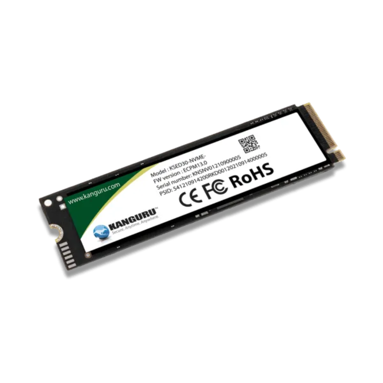 דיסק פנימי מוצפן Kanguru Defender SED30™ 1TB M.2 NVMe