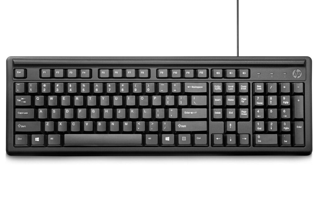 מקלדת חוטית HP 100 USB