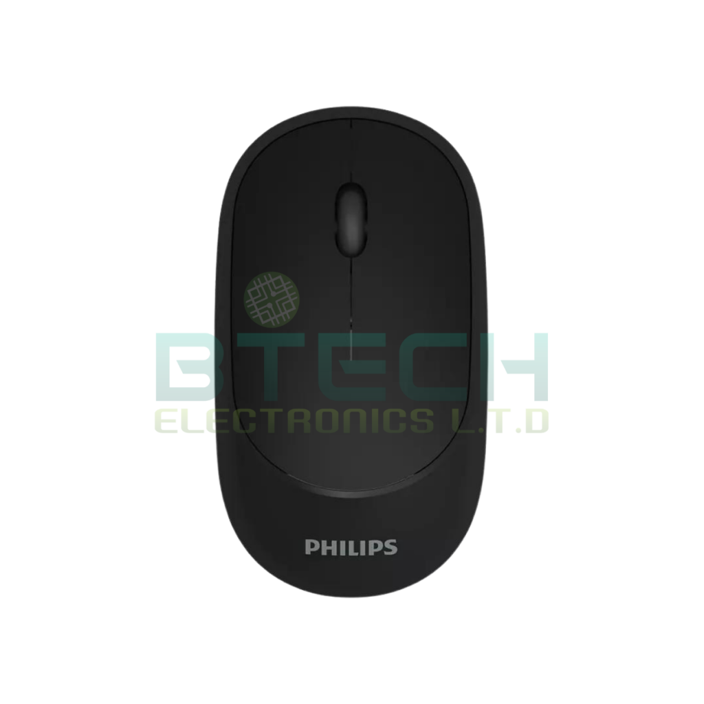 עכבר חיבור אלחוטי יישום ארגונומי PHILIPS SPK7314 צבע שחור 1000dpi