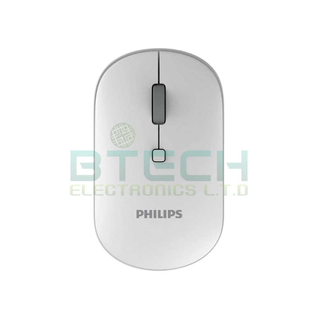 עכבר ארגונומי אלחוטי PHILIPS מהירות DPI 1200 SPK7413-WT צבע לבן