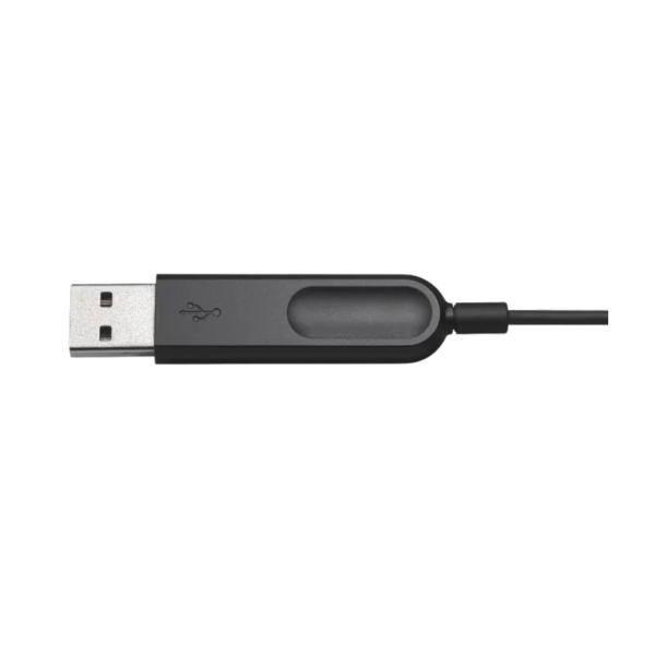 אוזניות חוטיות ל-2 אוזניים עם מיקרופון Logitech H340 USB-A – תמונה 4