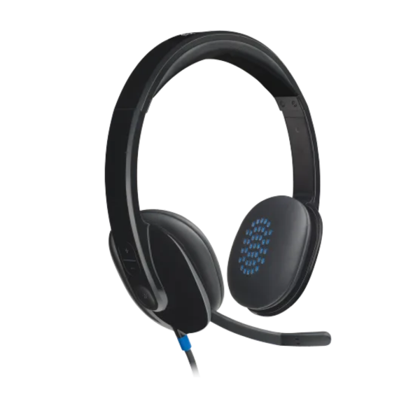 אוזניות חוטיות ל-2 אוזניים עם מיקרופון Logitech H540 USB-A – תמונה 3