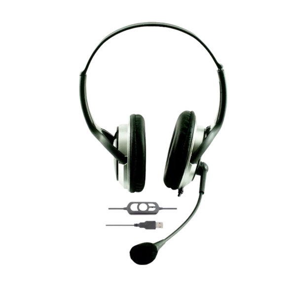 אוזניות חוטיות ל-2 אוזניים עם מיקרופון Gold Touch HYG-850 USB 2.0 – תמונה 2