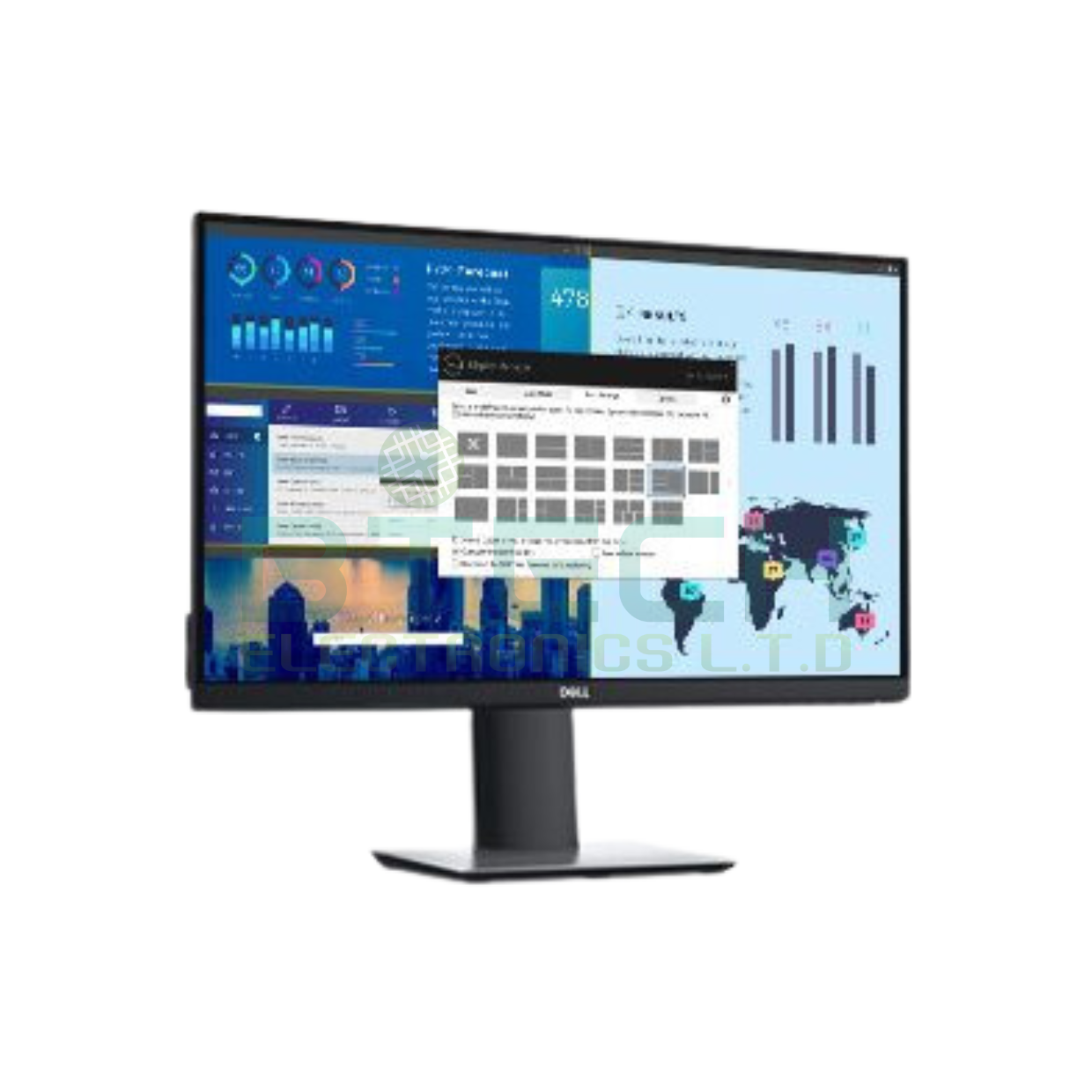 מסך Dell P2421D 23.8" QHD IPS 8ms 60Hz HDMI DP 3yr-Os – תמונה 2