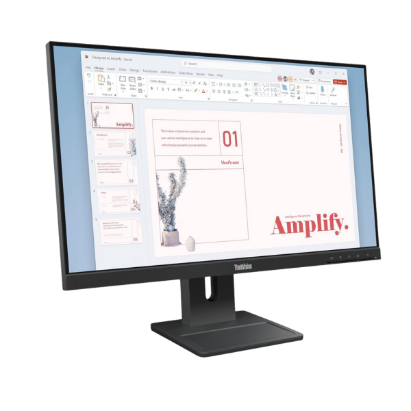 מסך מחשב lenovo E24-40 23.8" FHD IPS 4Ms 100Hz 3Yr-Os – תמונה 3