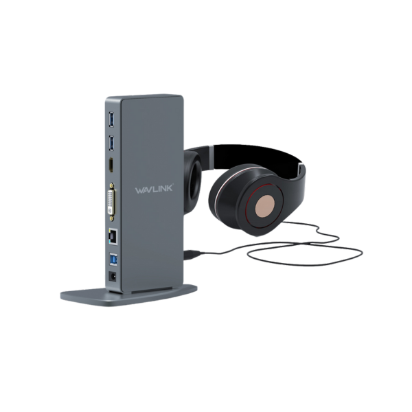 תחנת עגינה כולל הטענה עד Wavlink WL-UG39DK7 USB 3.0 15W – תמונה 3