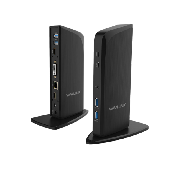 תחנת עגינה 3 מסכים הטענה עד Wavlink WL-UG39PD1 Type-C 65W – תמונה 3