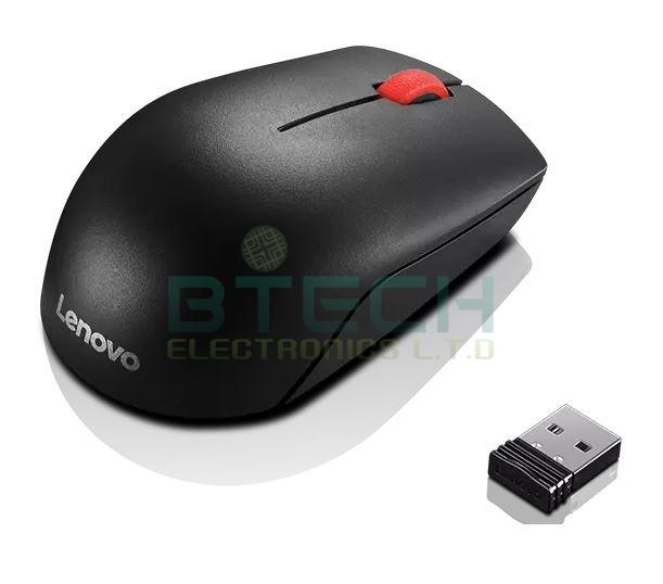 עכבר אלחוטי אופטי שחור Lenovo Essential Compact 1000DPI – תמונה 2