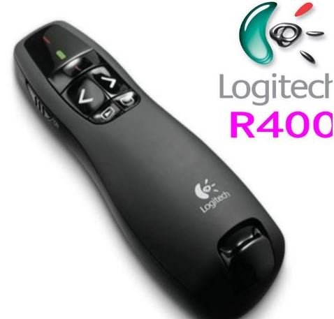 שלט רחוק למצגת אלחוטי לייזר שחור Logitech Presenter R400 – תמונה 2