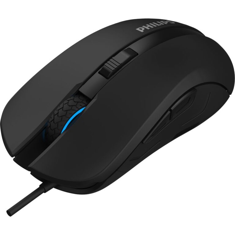 עכבר חוטי אופטי שחור Philips SPK9313 2000DPI – תמונה 3