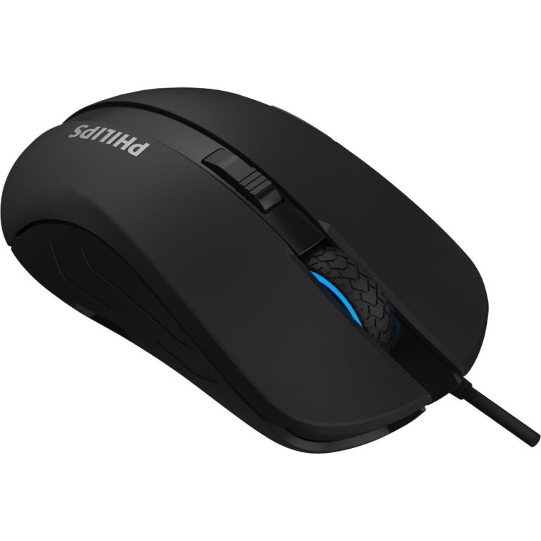 עכבר חוטי אופטי שחור Philips SPK9313 2000DPI – תמונה 4
