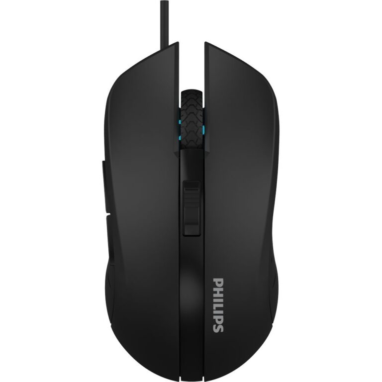 עכבר חוטי אופטי שחור Philips SPK9313 2000DPI – תמונה 7