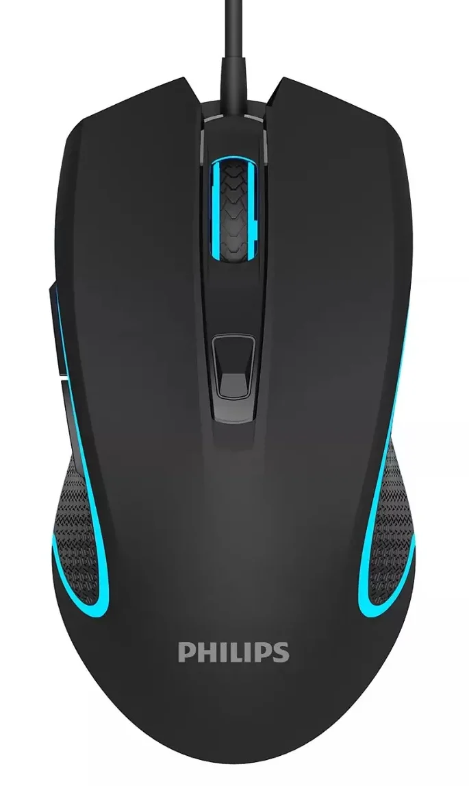 עכבר חוטי אופטי שחור Philips G800 6400DPI – תמונה 4