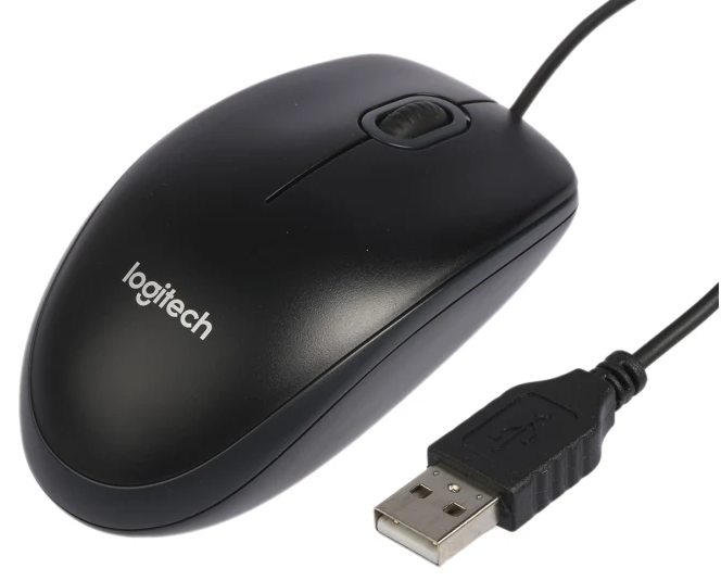 עכבר חוטי אופטי שחור Logitech B100 1000DPI – תמונה 5