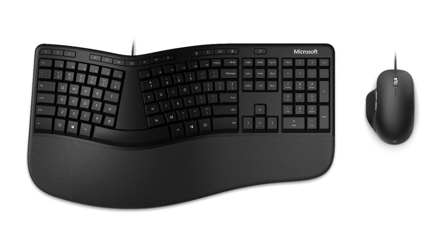 סט מקלדת ועכבר חוטי Microsoft MS Ergonomic – תמונה 2