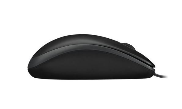 עכבר חוטי אופטי שחור Logitech B100 1000DPI – תמונה 2