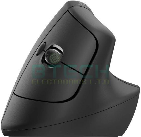 עכבר אלחוטי אופטי גרפיט Logitech Lift Vertical Ergonomic – תמונה 4
