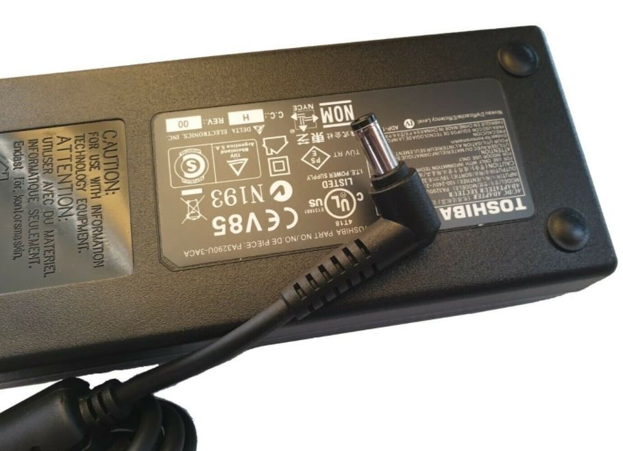 מטען מקורי למחשב נייד Toshiba 120W 5.5X2.5mm – תמונה 3