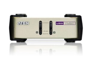 קופסא KVM ל-2 מחשבים ATEN CS82U USB/VGA/PS2