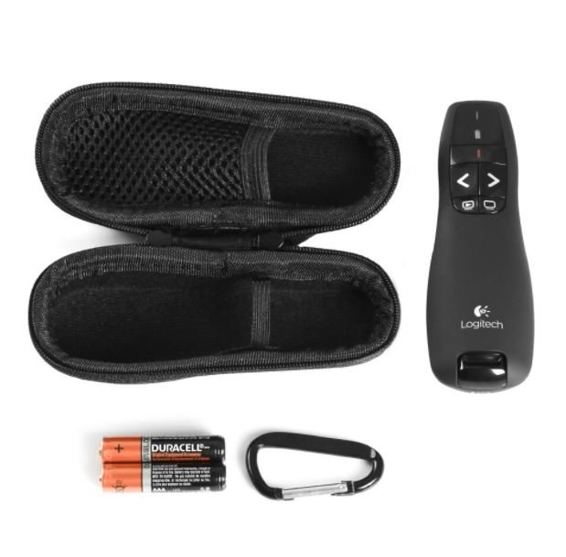 שלט רחוק למצגת אלחוטי לייזר שחור Logitech Presenter R400 – תמונה 3