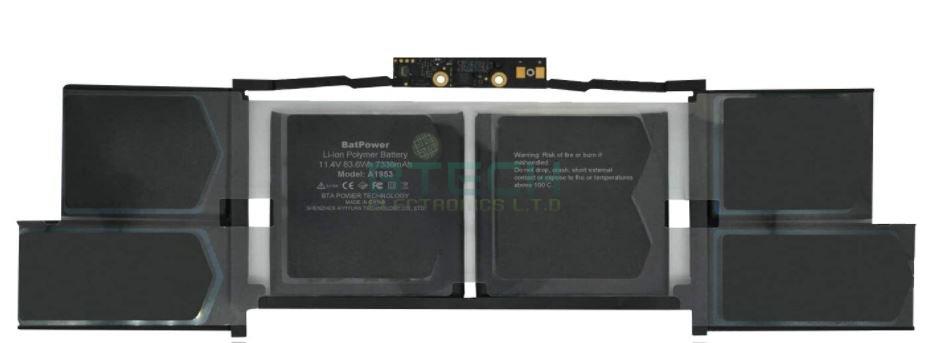 סוללה מקורית למחשב נייד Apple Macbook Pro 15 A1953/A1990 – תמונה 2