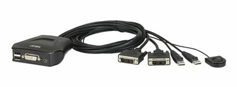 כבל KVM ל-2 מחשבים Aten CS22D DVI/USB – תמונה 2