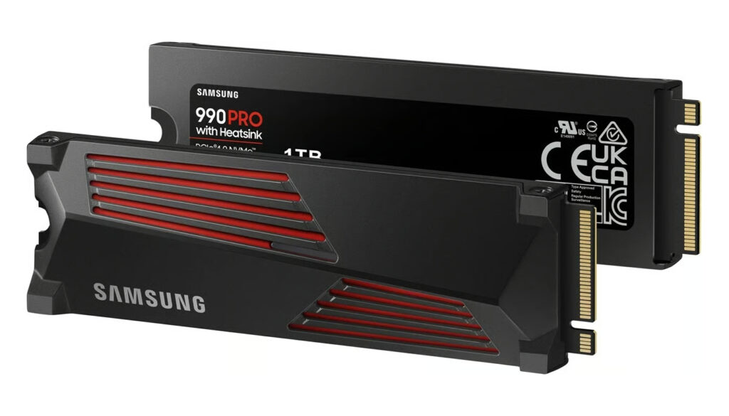 דיסק Samsung 990 PRO 1T NVMe W/Heatsink עם גוף קירור