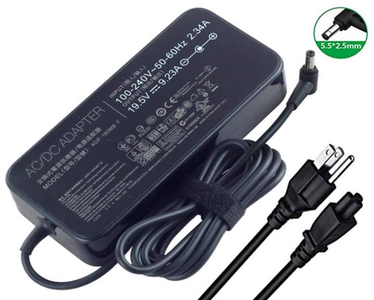 מטען מקורי למחשב נייד Asus 180W 5.5X2.5mm – תמונה 3