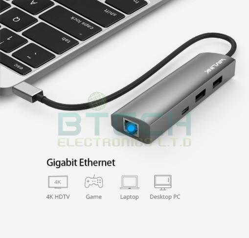 מפצל Wavlink HUB 3 Port USB 3.1 Type-C – תמונה 3