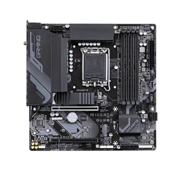 לוח אם אינטל Gigabyte B760M GAMING DDR5 WIFI HDMI DP – תמונה 2