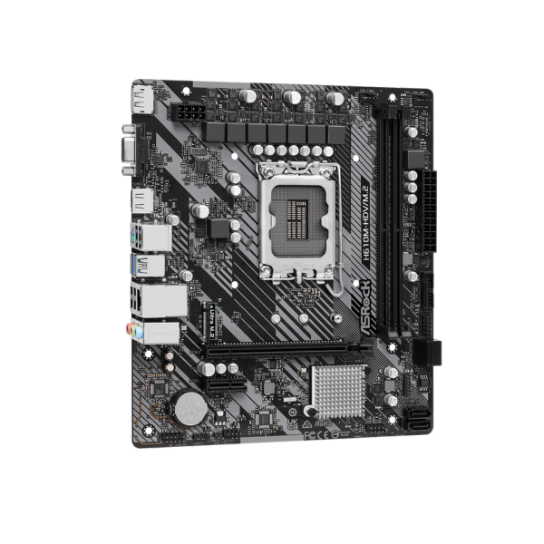 לוח אם אינטל AsRock H610M-HDV/M.2 DDR4 LGA1700 HDMI DP VGA – תמונה 3
