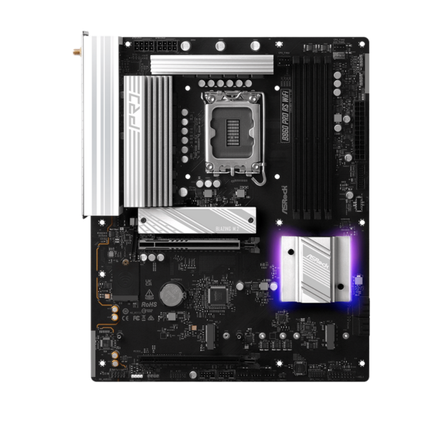 לוח אם אינטל AsRock B860 PRO RS WiFi DDR5 LGA1851 HDMI DP – תמונה 2