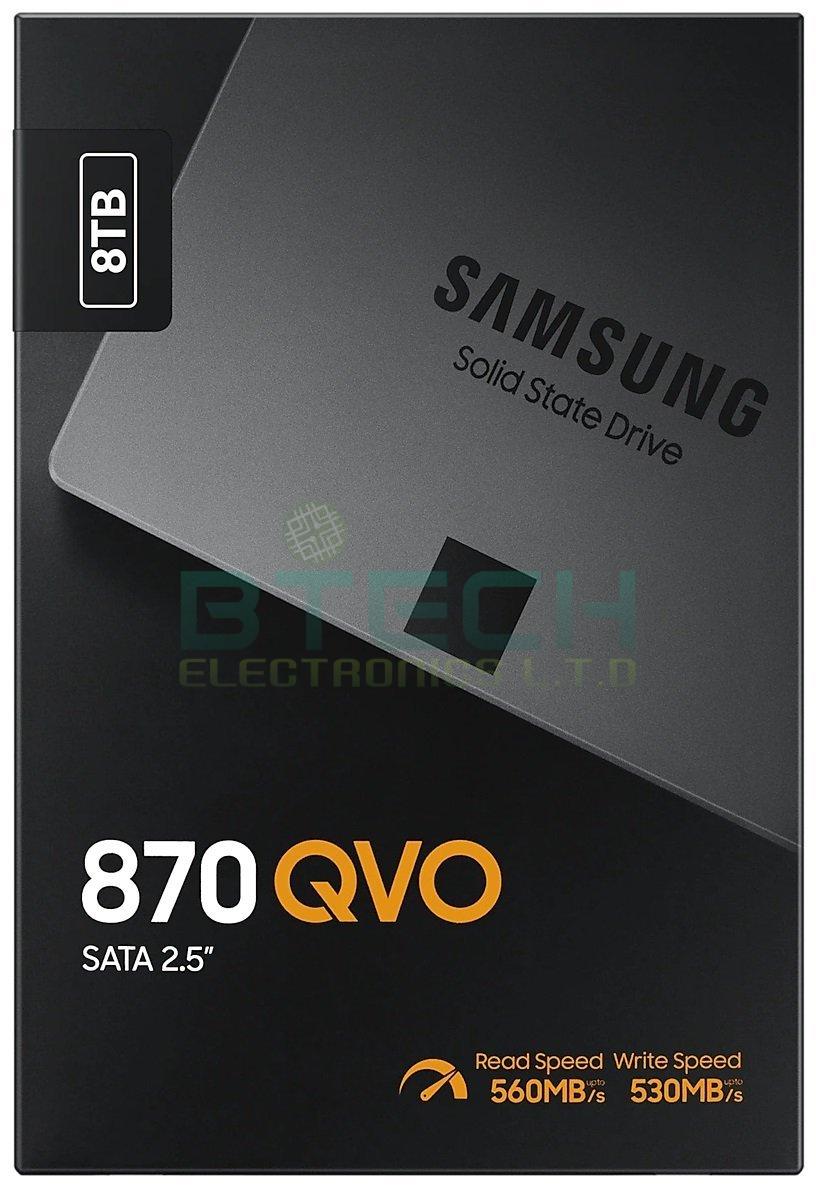 דיסק Samsung SSD 8T 870 QVO 2.5" SATA 560MB/s~530MB 3Yr – תמונה 2
