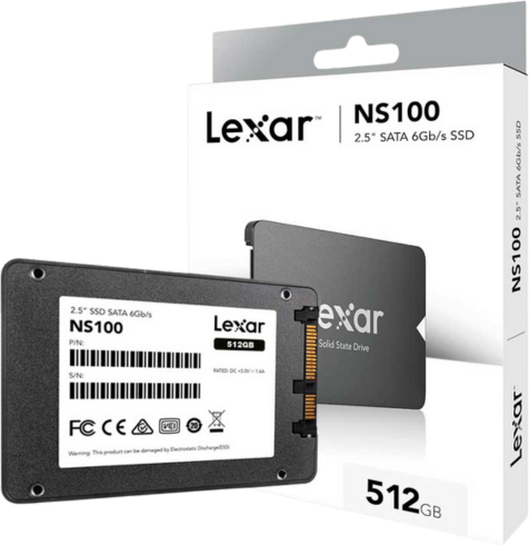 דיסק פנימי Lexar LNS100 512GB 2.5” SATA 550/500MB SSD 3Yr – תמונה 2