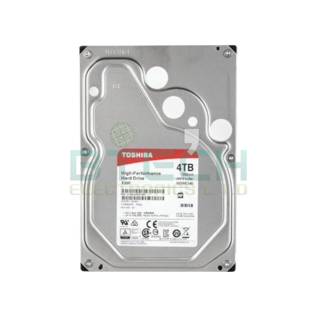 דיסק קשיח פנימי לנייח 3.5 Toshiba 4TB 128MB 7200rpm