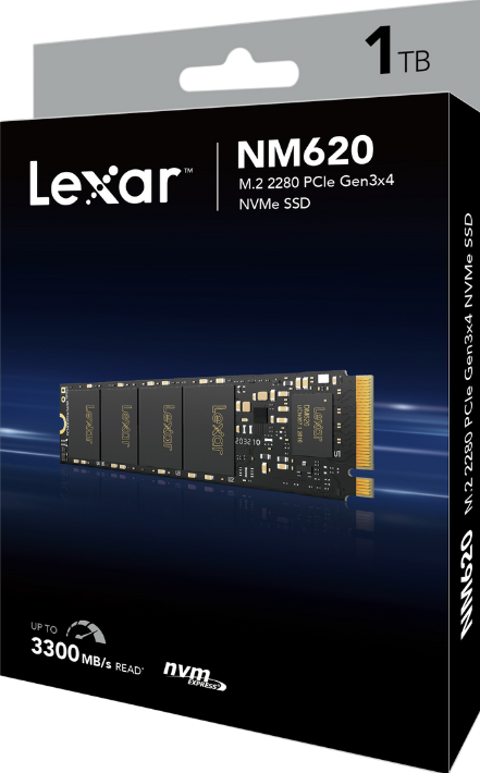 דיסק פנימי Lexar® NM620 1TB NVME 3,500/3,000MB SSD 5Yr – תמונה 2
